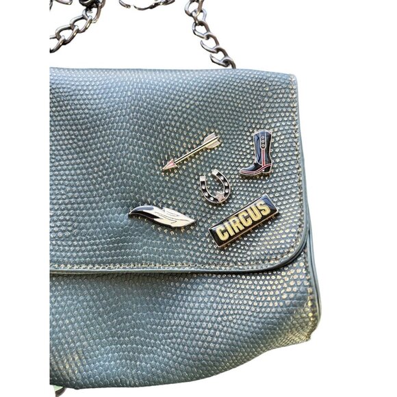 Crossbody Purse Circus by Sam Edelman green with shimmering green scales texture - Picture 2 of 6